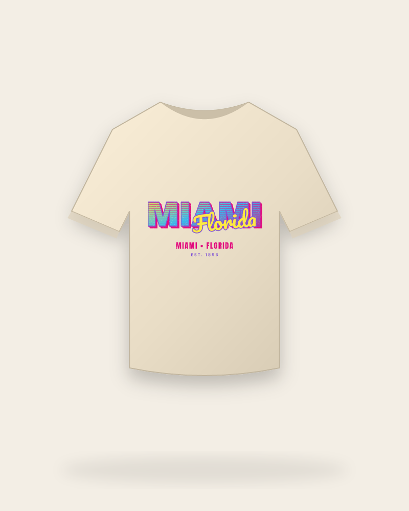 Miami Music TV Organic Cotton Tee