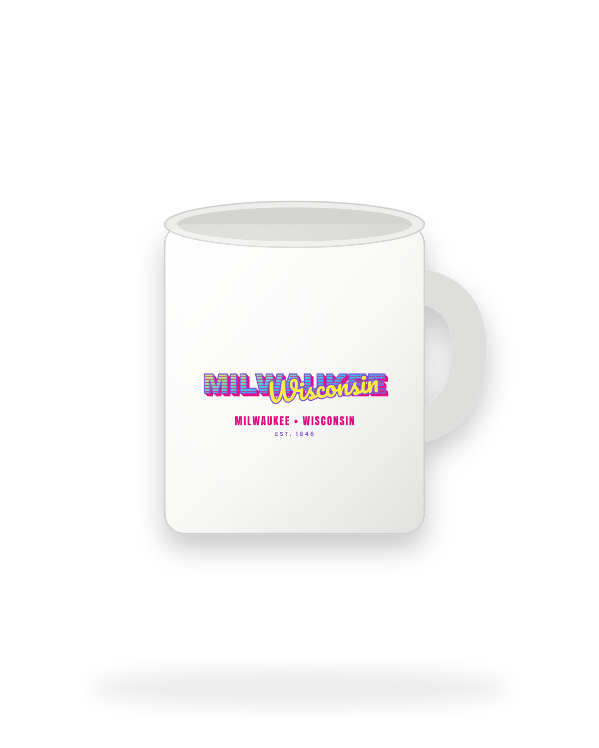 Milwaukee Music TV Ceramic Mug 11oz in White