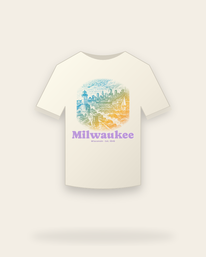 Milwaukee Breakwater Light Vintage Wash Tee
