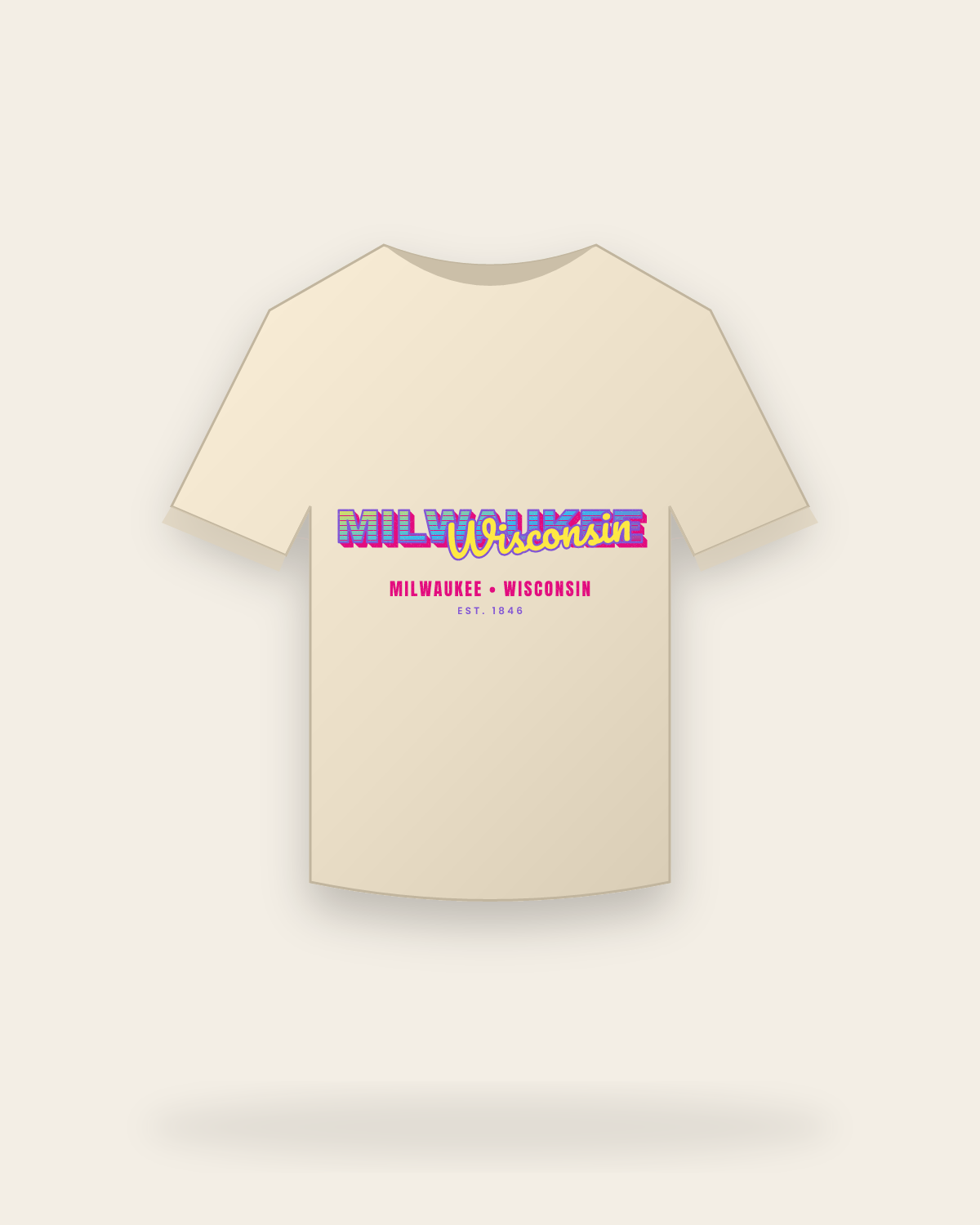 Milwaukee Music TV Classic Tee in Natural