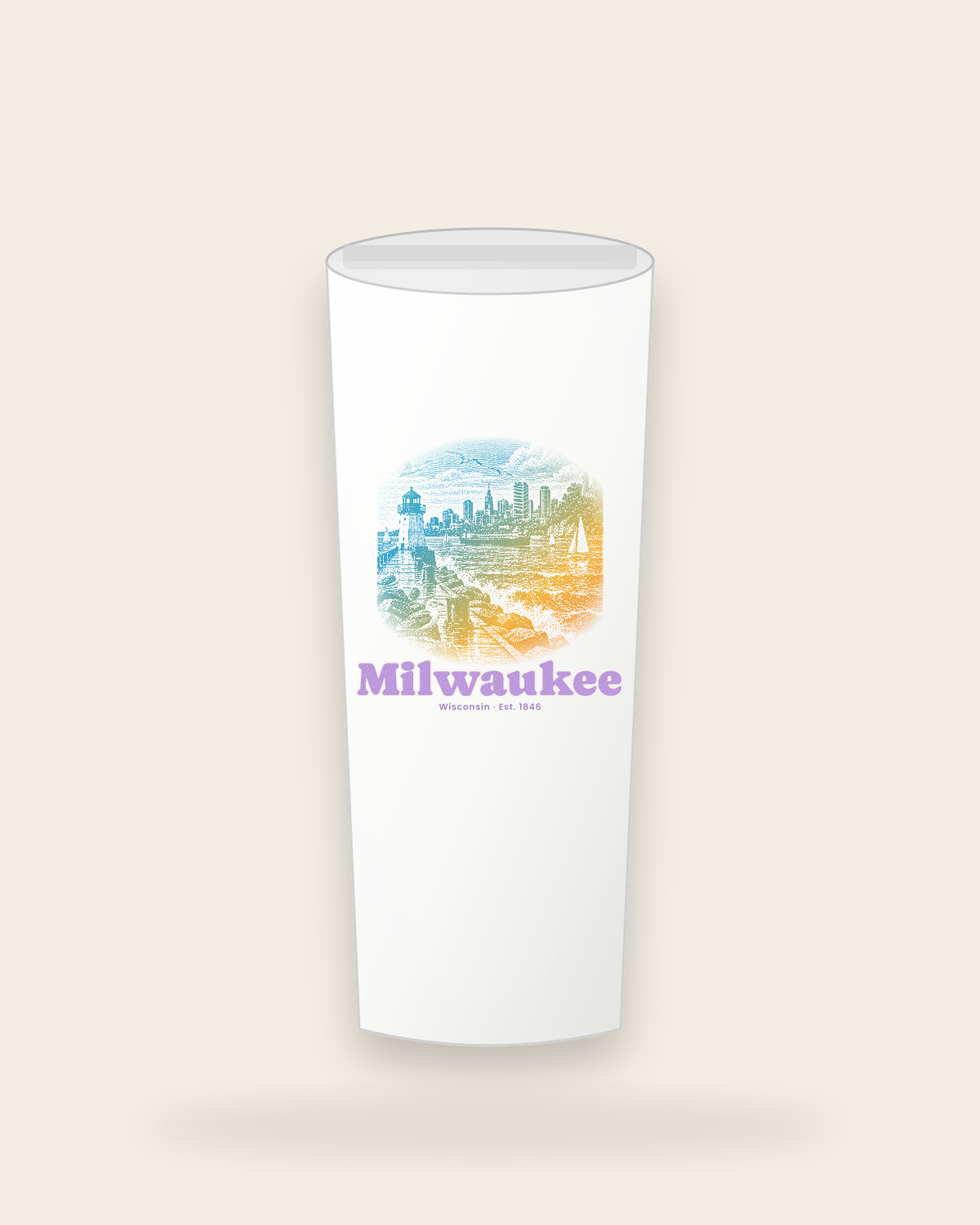 Milwaukee Breakwater Light Insulated Tumbler 20oz in White