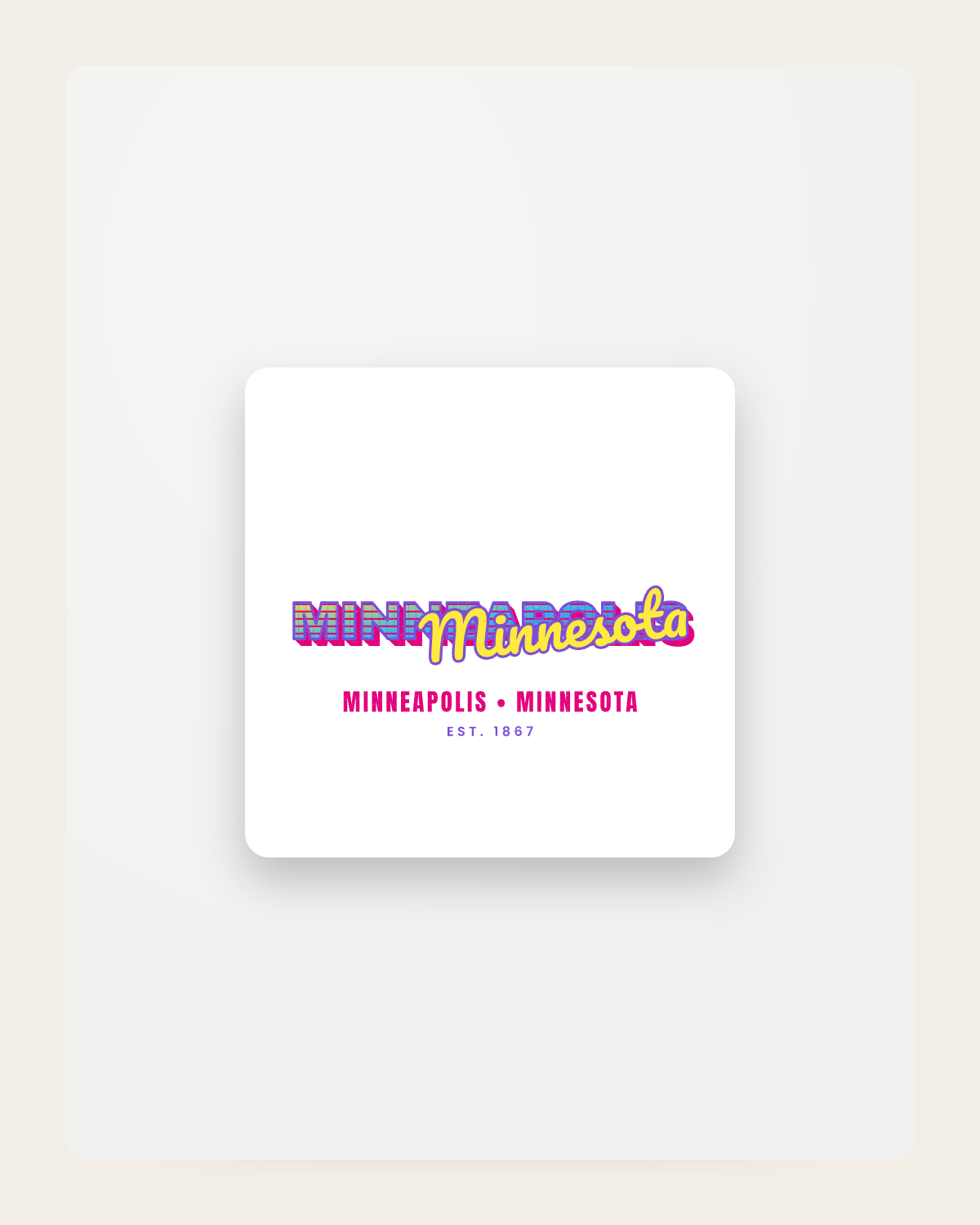 Minneapolis Music TV Fridge Magnet in White