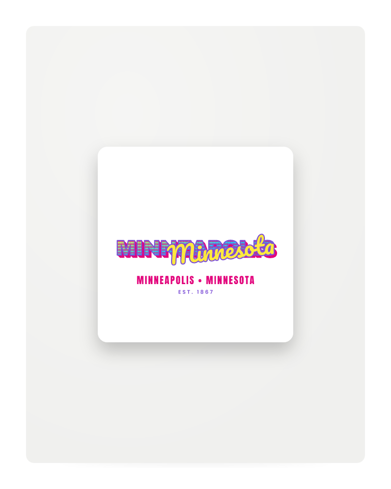Minneapolis Music TV Fridge Magnet