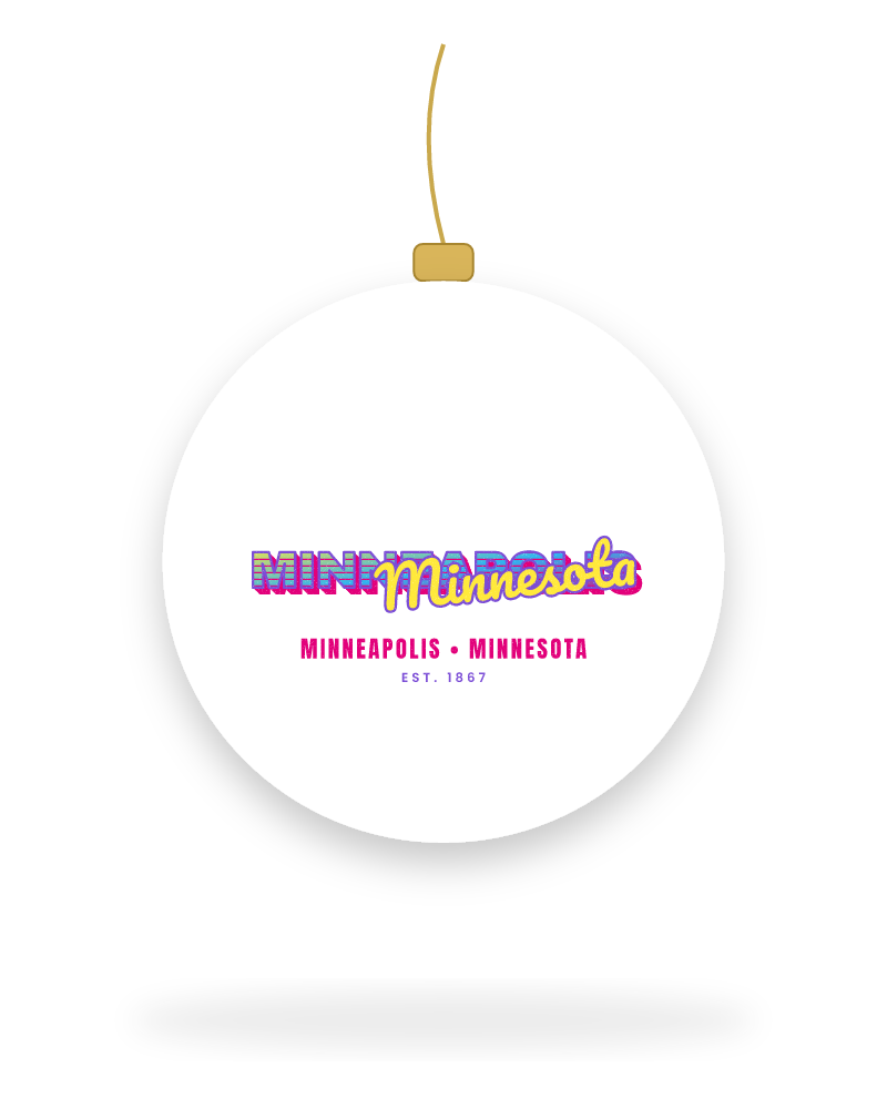 Minneapolis Music TV Ceramic Ornament