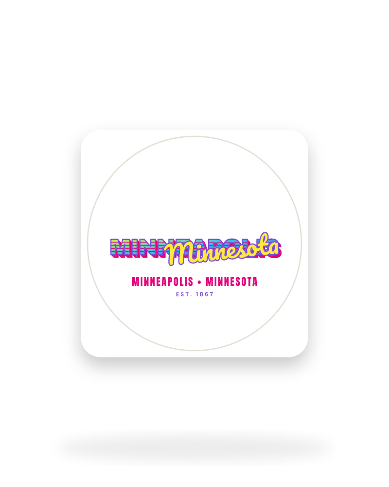 Minneapolis Music TV Kiss-Cut Sticker