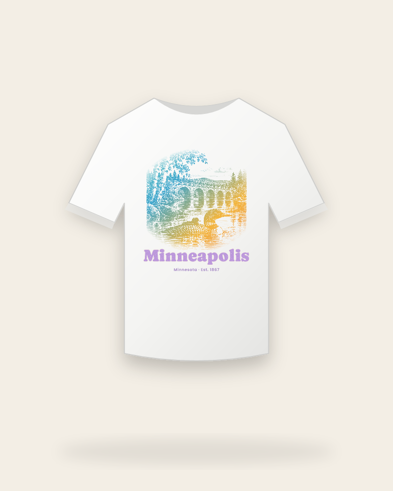 Minneapolis Loon & Stone Arch Youth Tee