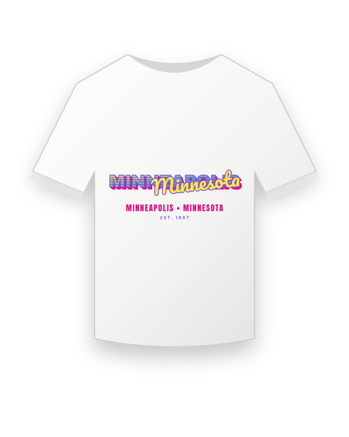 Minneapolis Music TV Youth Tee in White