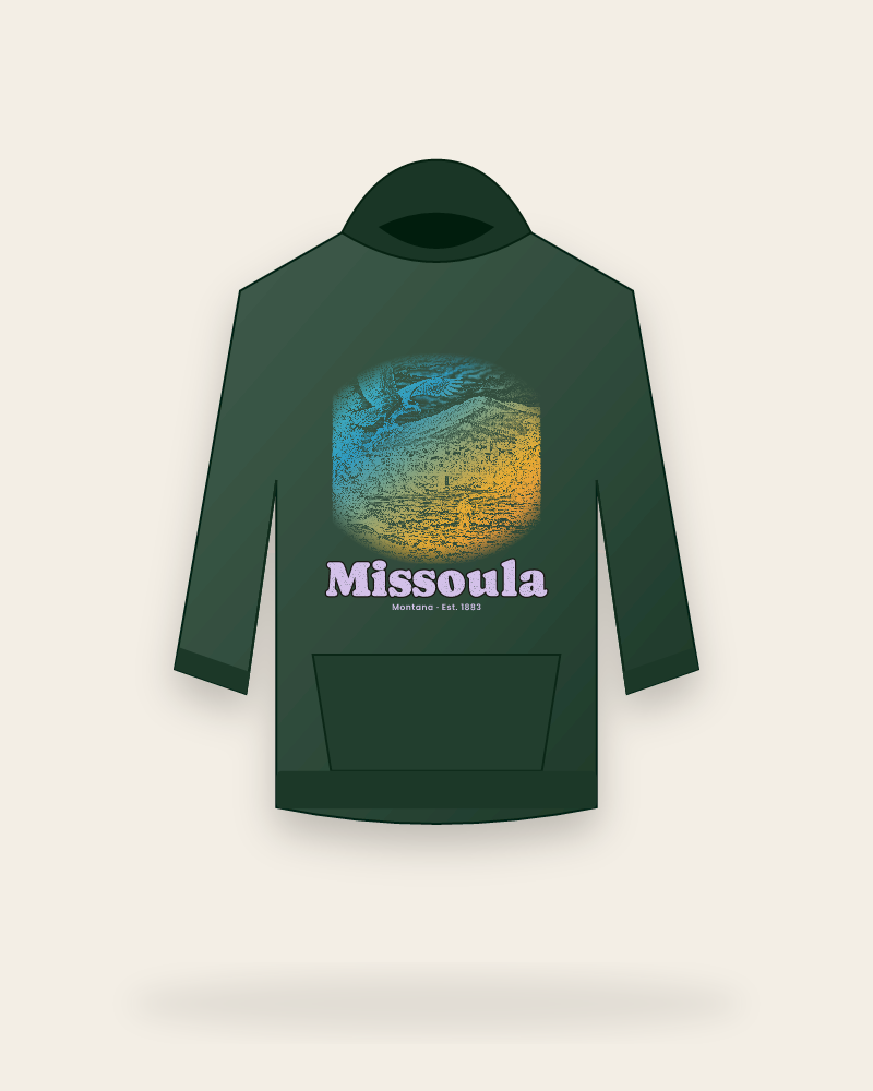 Missoula Osprey & Trout Hooded Sweatshirt