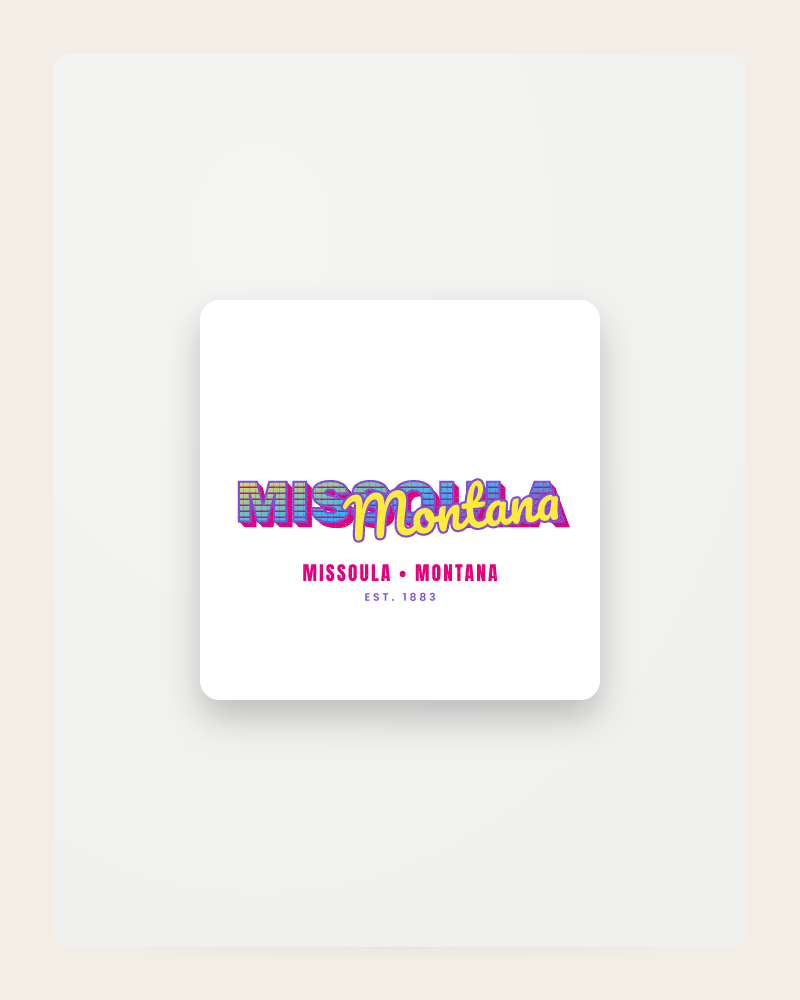 Missoula Music TV Fridge Magnet