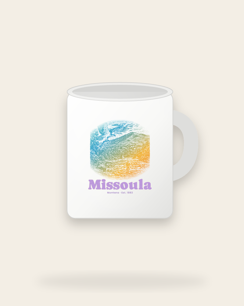 Missoula Osprey & Trout Ceramic Mug 11oz
