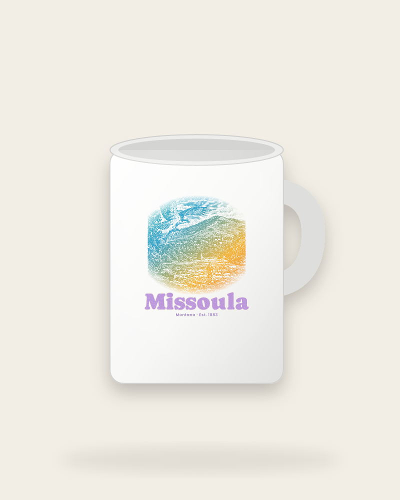 Missoula Osprey & Trout Ceramic Mug 15oz