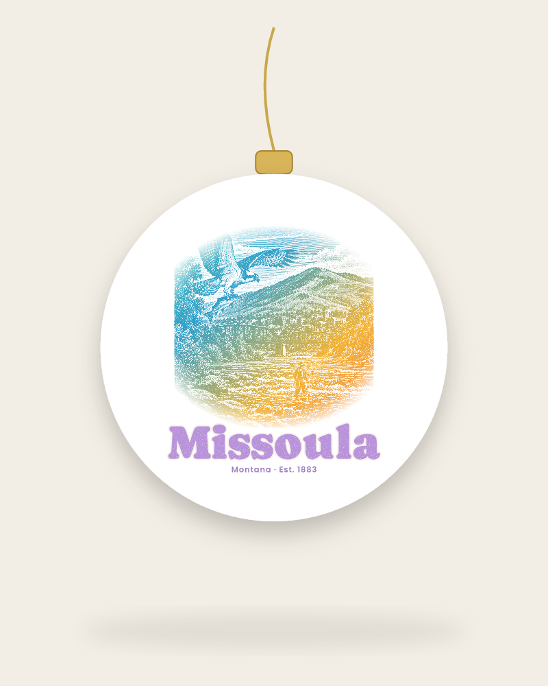 Missoula Osprey & Trout Ceramic Ornament