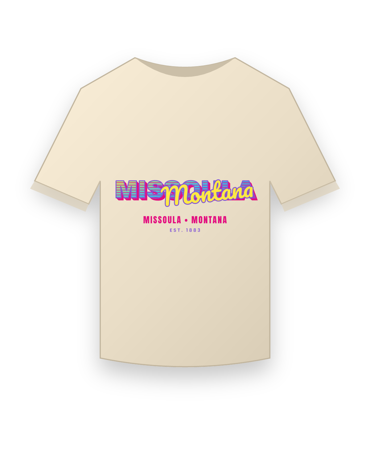 Missoula Music TV Organic Cotton Tee in Natural