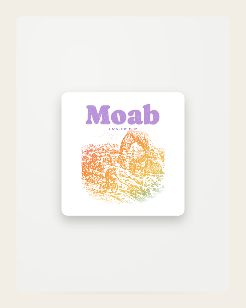 Moab Sandstone Arch Fridge Magnet