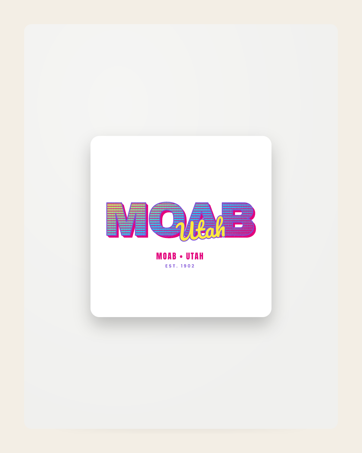 Moab Music TV Fridge Magnet in White