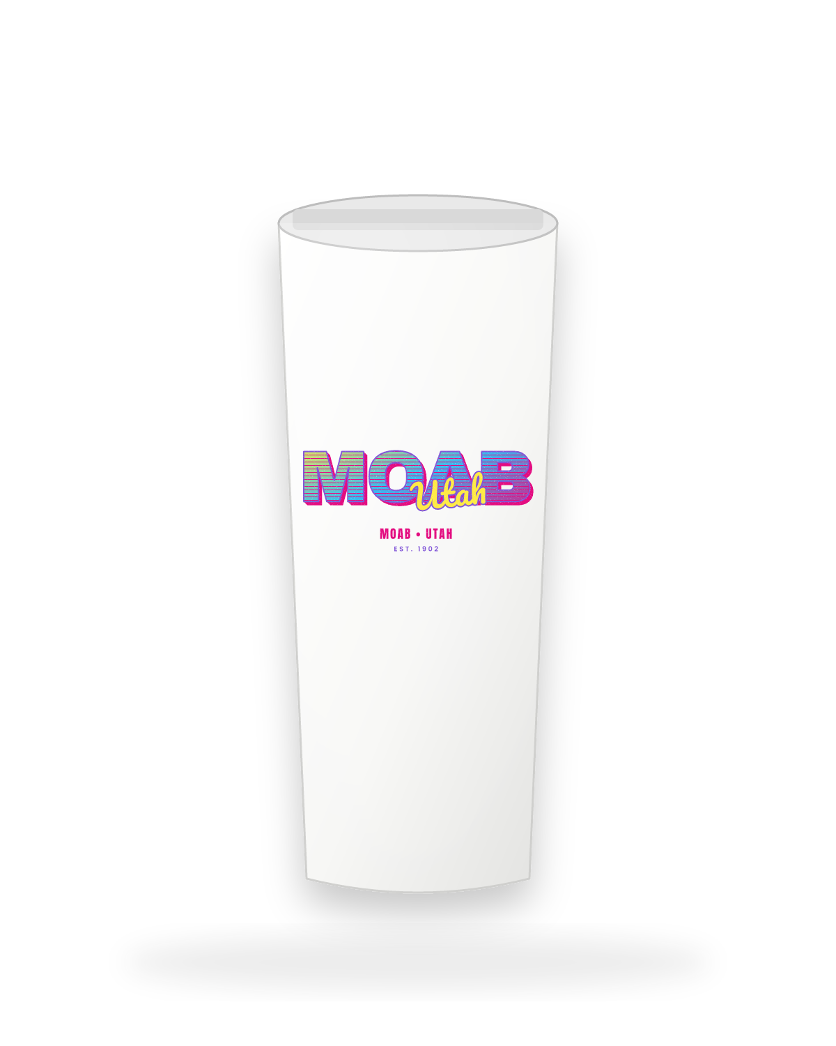 Moab Music TV Insulated Tumbler 20oz in White