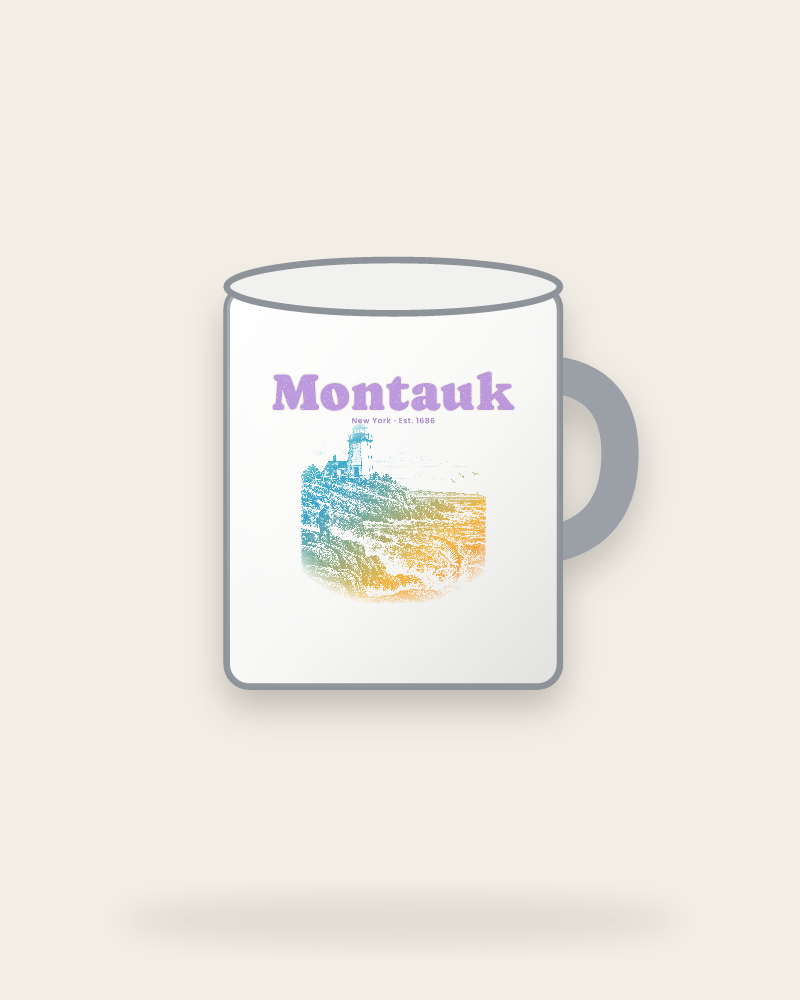 Montauk Montauk Lighthouse Enamel Camp Mug