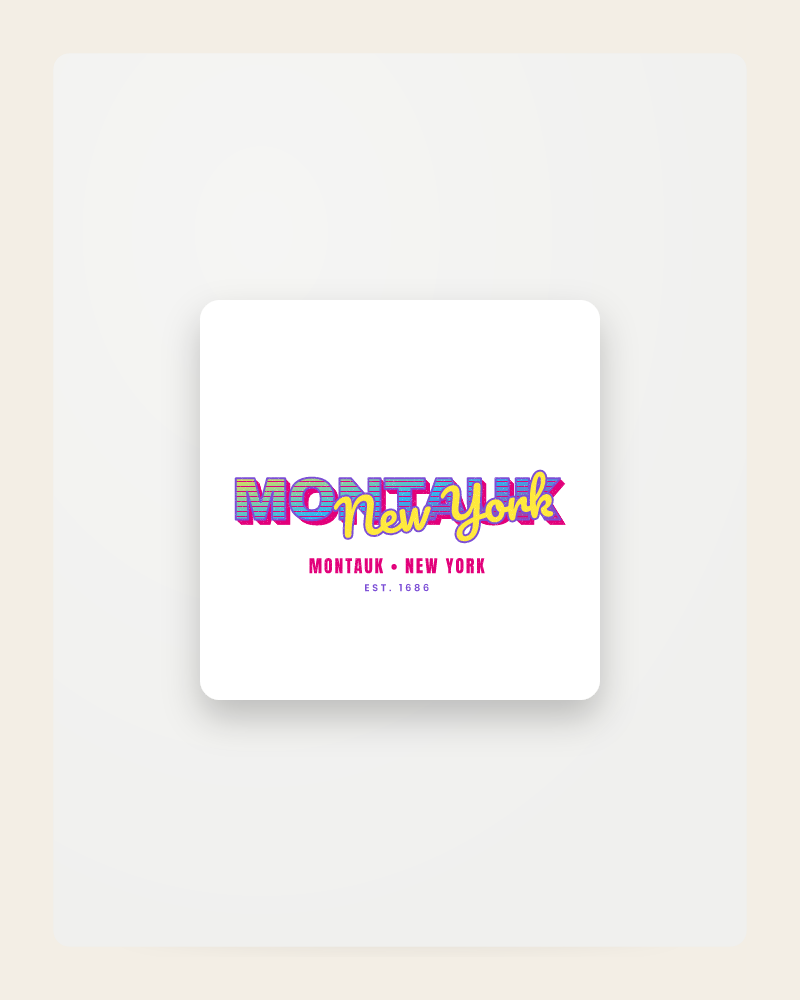 Montauk Music TV Fridge Magnet