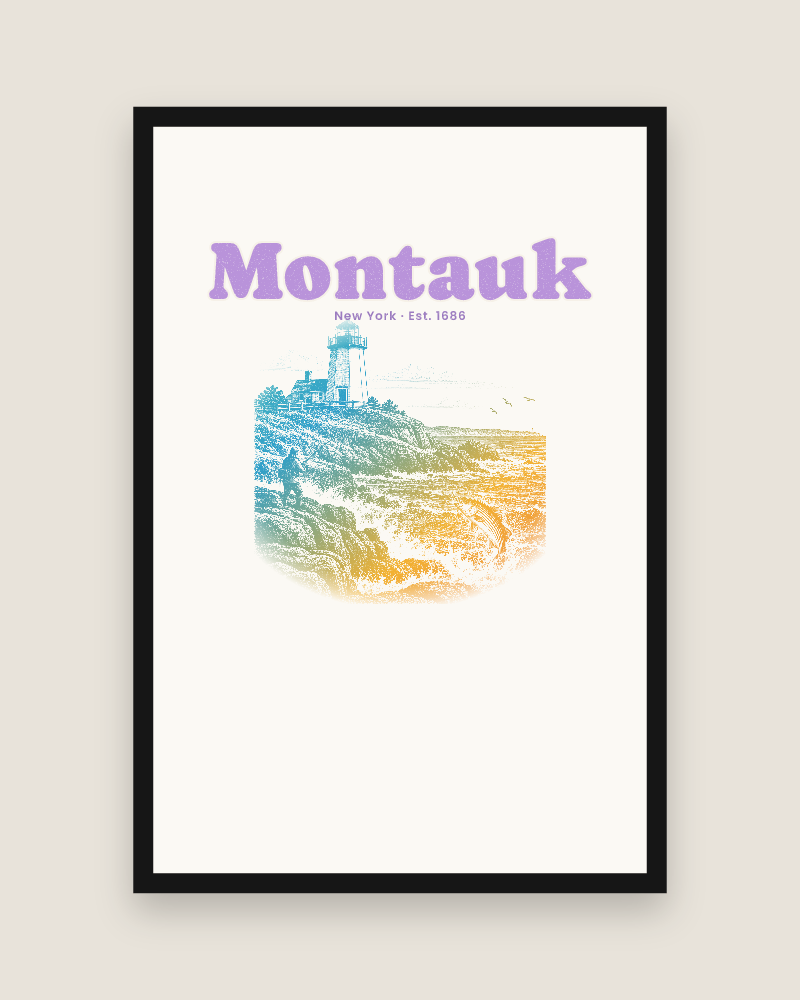 Montauk Montauk Lighthouse Matte Poster