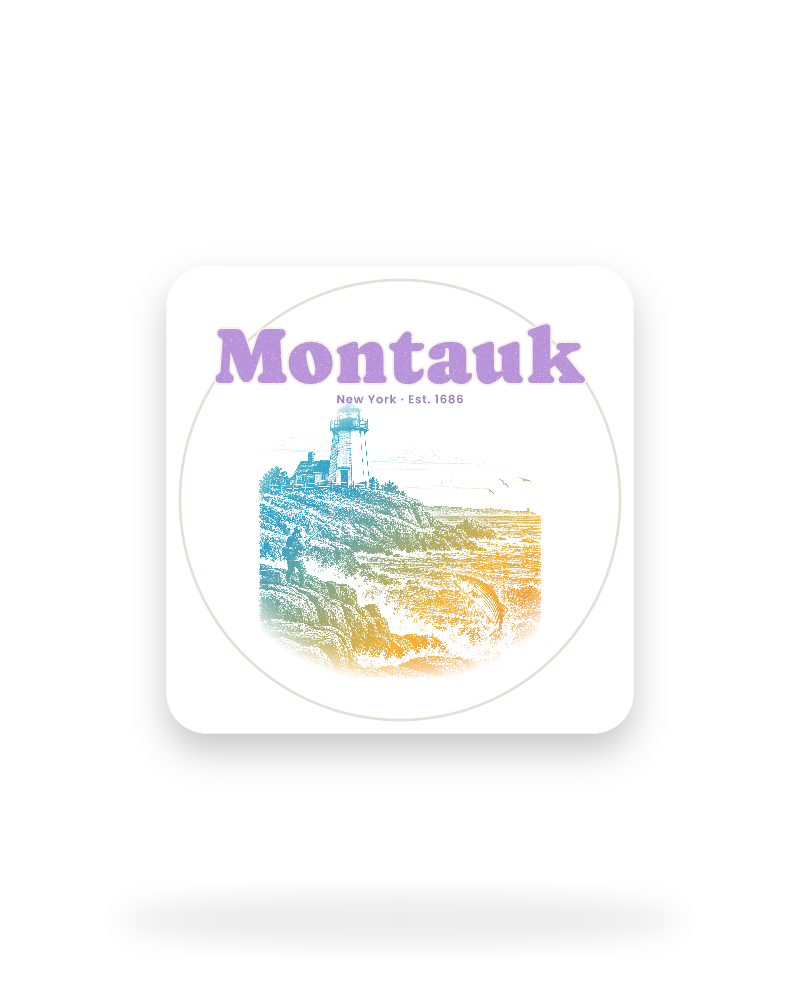Montauk Montauk Lighthouse Kiss-Cut Sticker