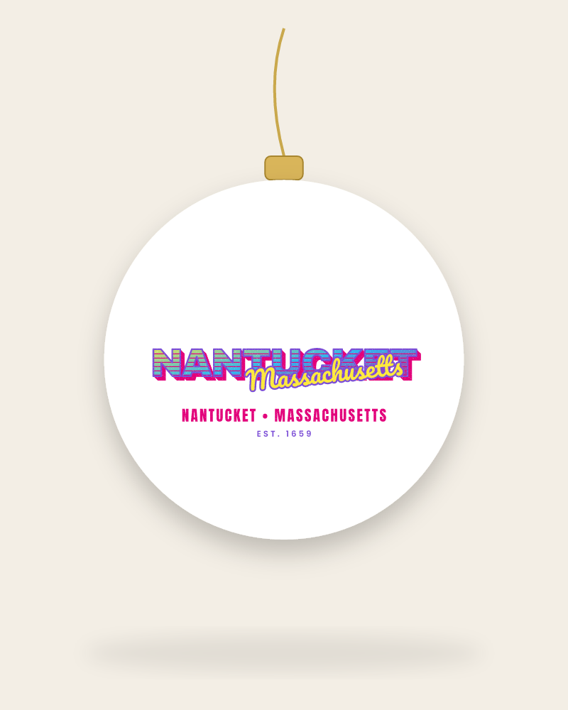 Nantucket Music TV Ceramic Ornament
