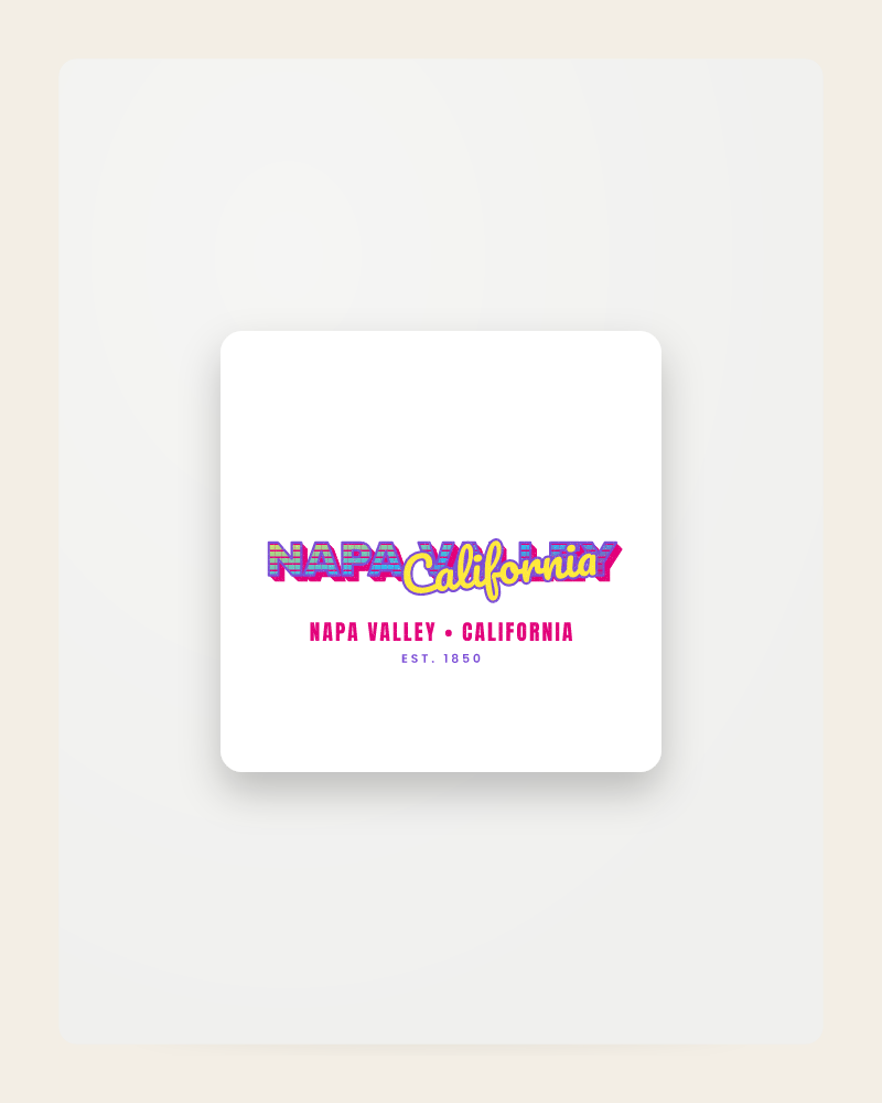 Napa Valley Music TV Fridge Magnet