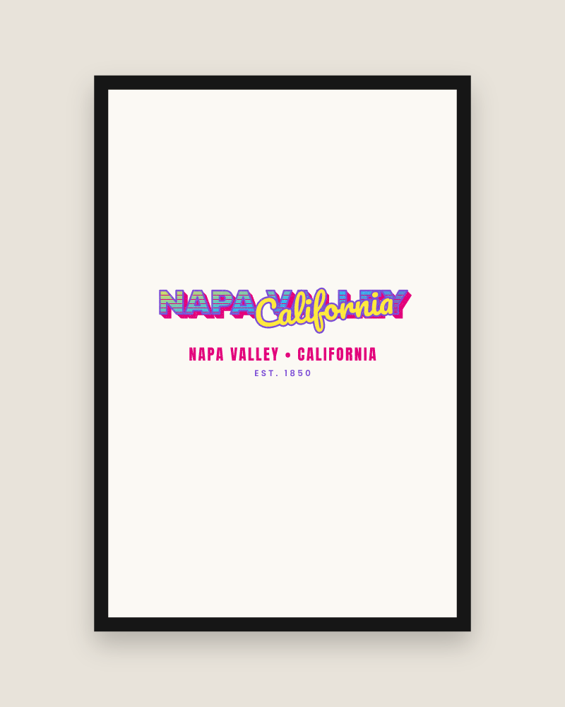 Napa Valley Music TV Matte Poster