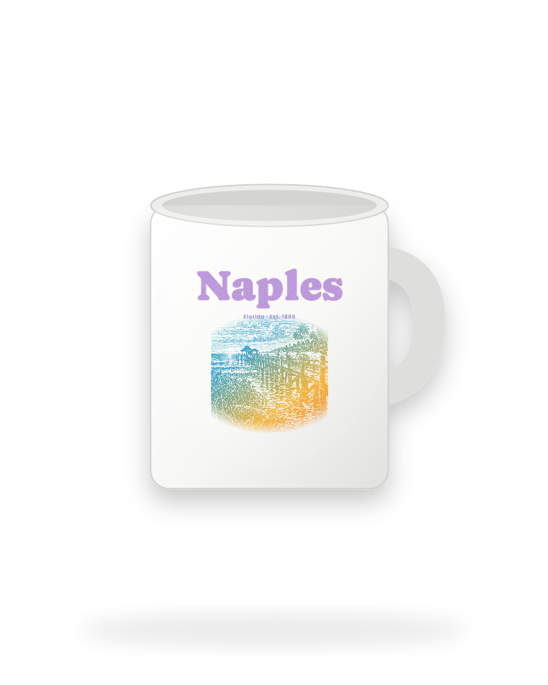 Naples Pier Pelicans Ceramic Mug 11oz