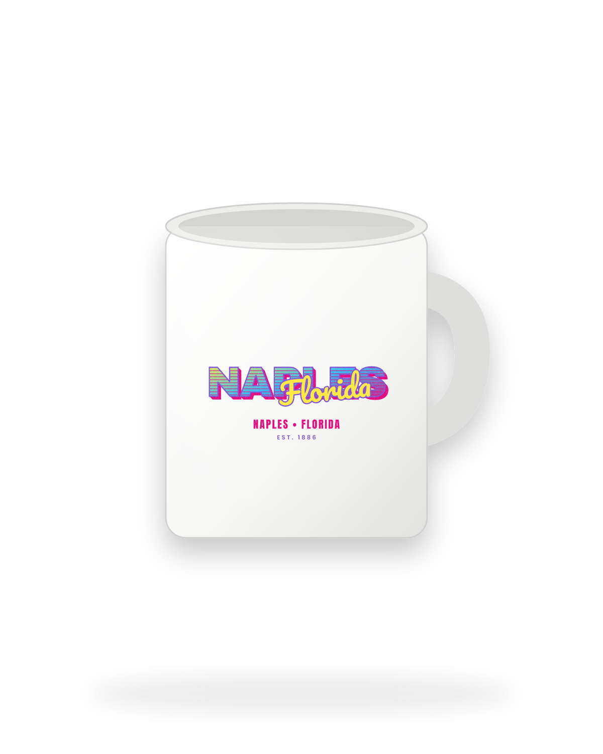 Naples Music TV Ceramic Mug 11oz in White