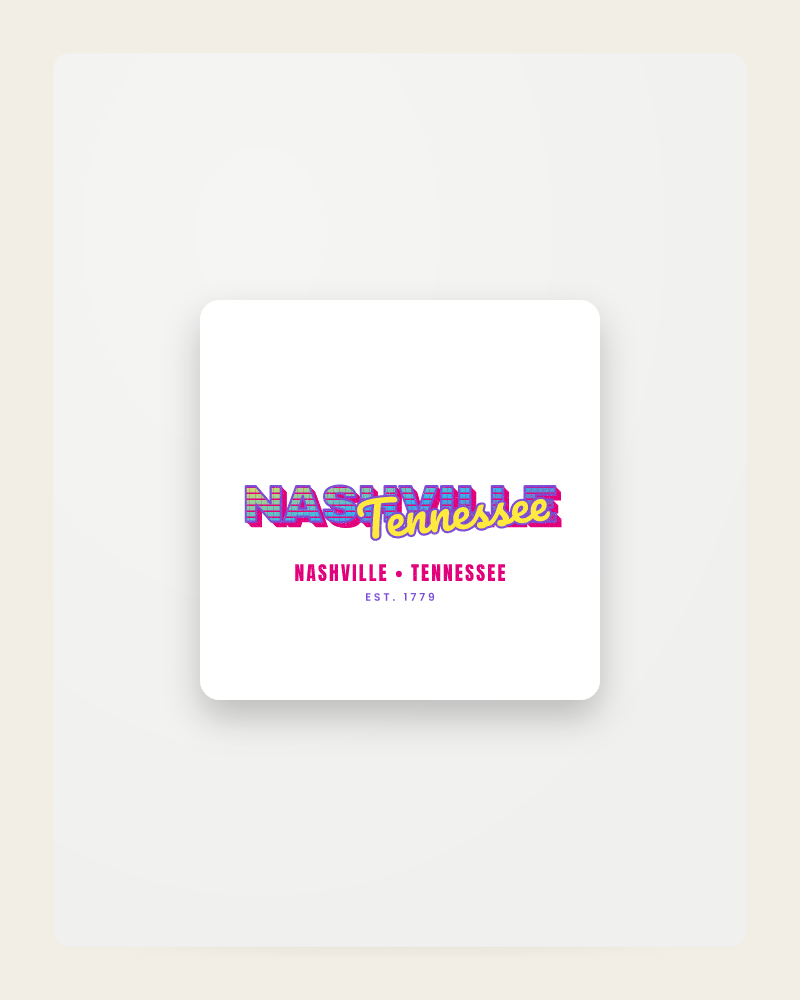 Nashville Music TV Fridge Magnet