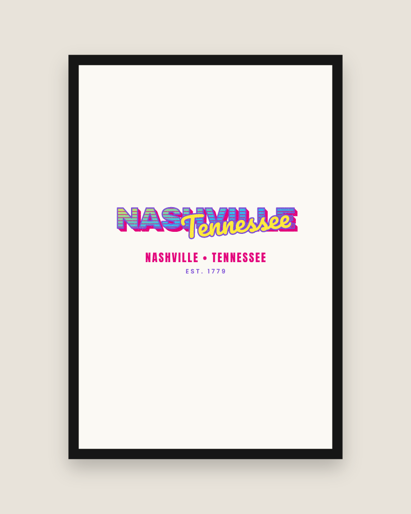 Nashville Music TV Matte Poster