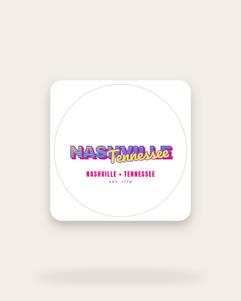 Nashville Music TV Kiss-Cut Sticker