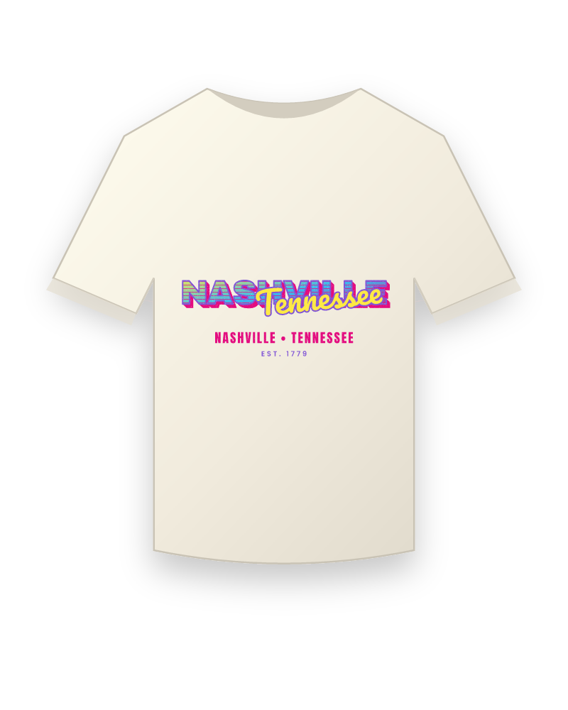 Nashville Music TV Vintage Wash Tee
