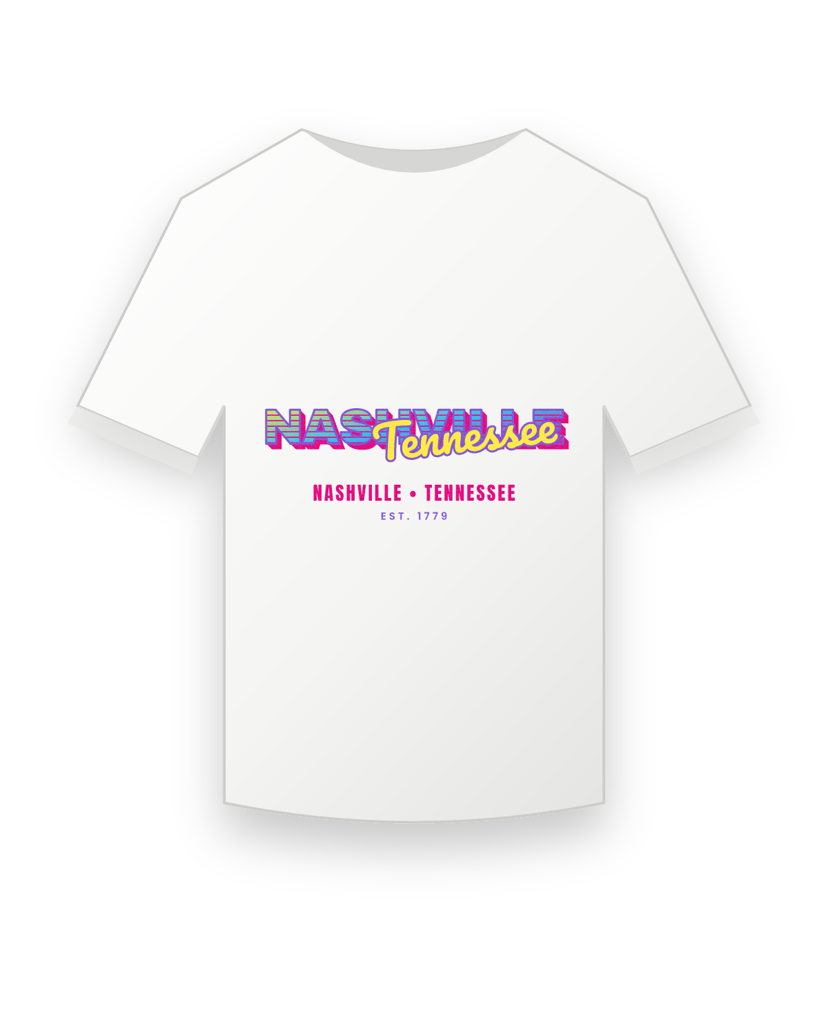 Nashville Music TV Youth Tee in White