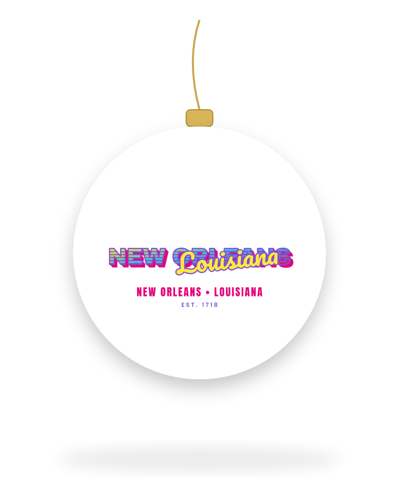 New Orleans Music TV Ceramic Ornament