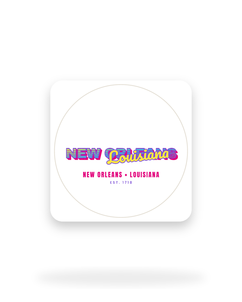 New Orleans Music TV Kiss-Cut Sticker