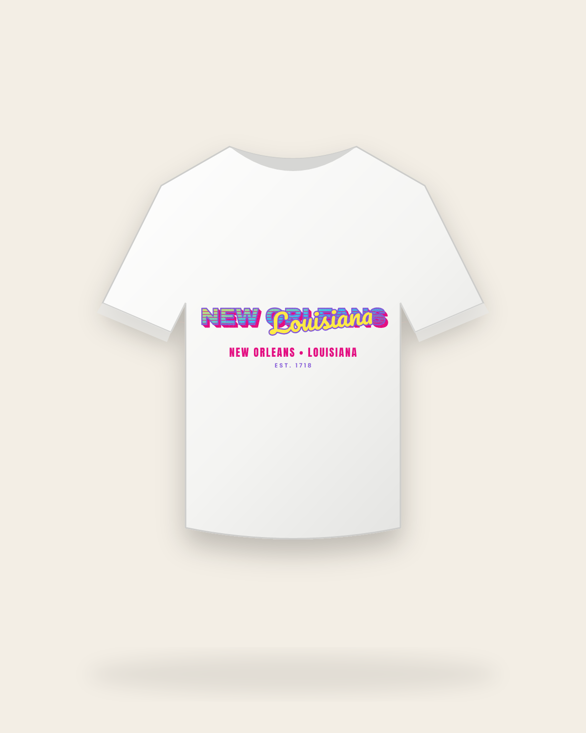 New Orleans Music TV Youth Tee in White