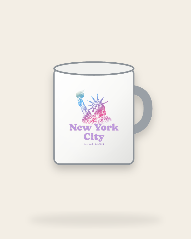New York City Lady Liberty Enamel Camp Mug