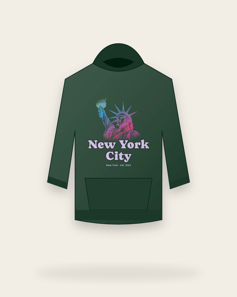 New York City Lady Liberty Hooded Sweatshirt