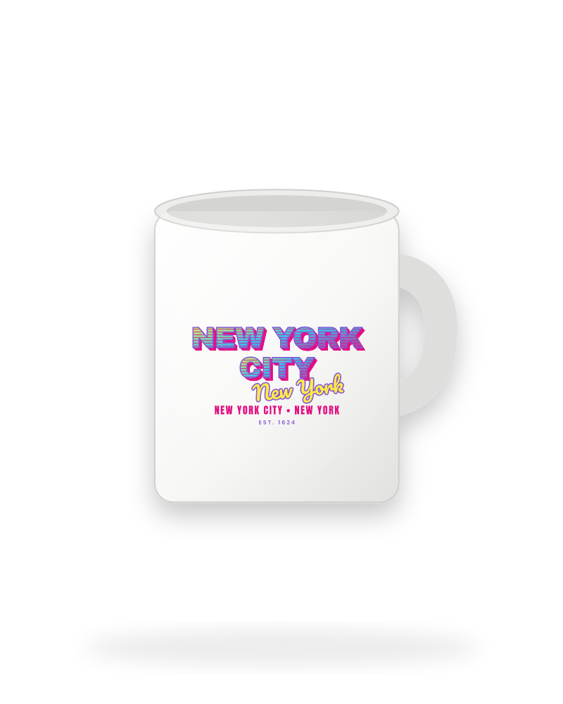 New York City Music TV Ceramic Mug 11oz