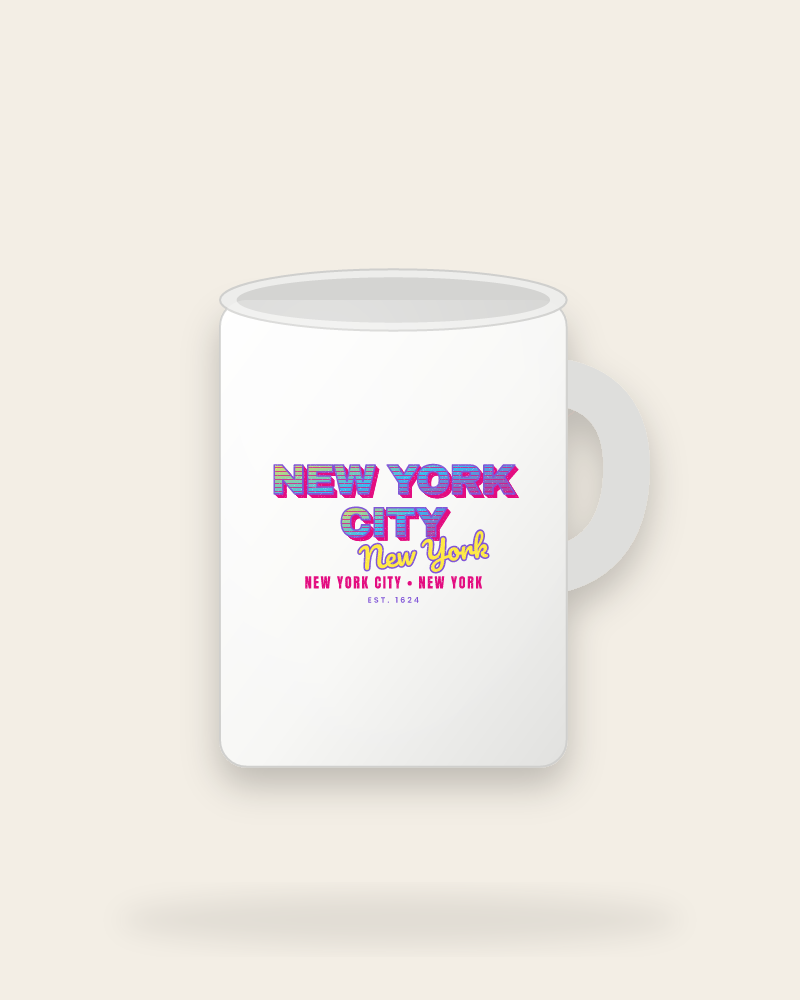 New York City Music TV Ceramic Mug 15oz