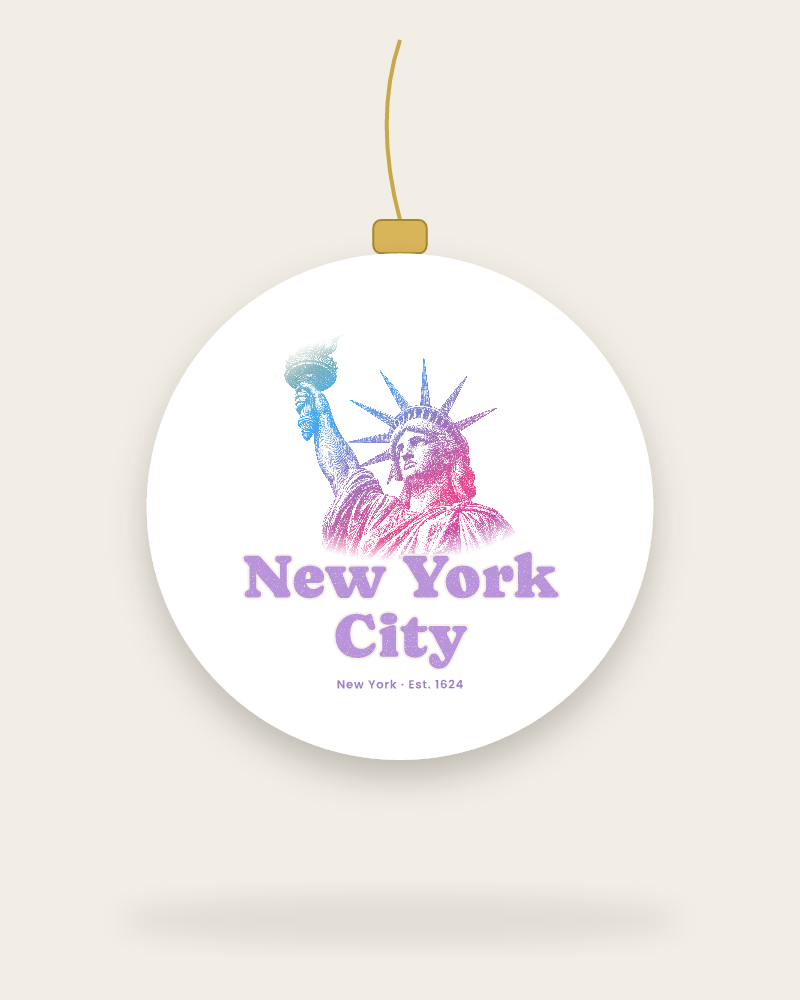 New York City Lady Liberty Ceramic Ornament