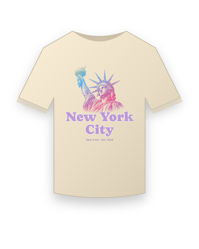 New York City Lady Liberty Organic Cotton Tee