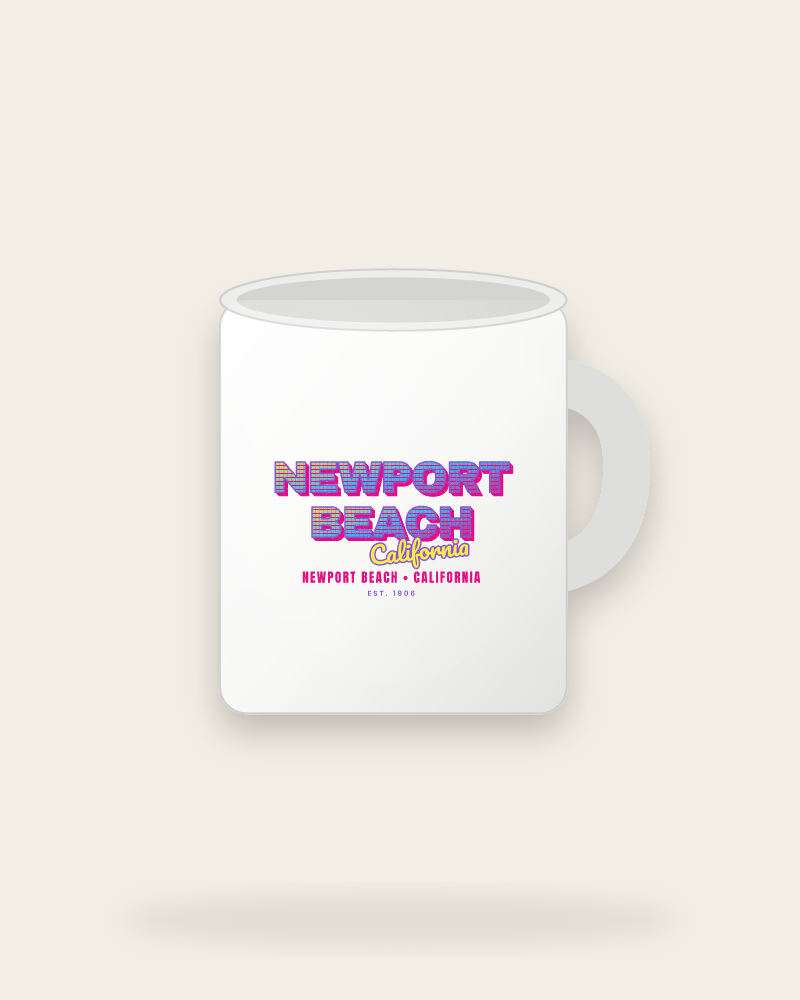 Newport Beach Music TV Ceramic Mug 11oz