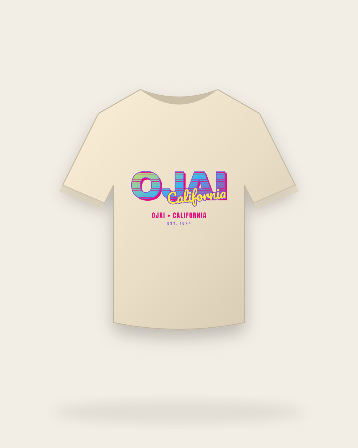 Ojai Music TV Classic Tee in Natural