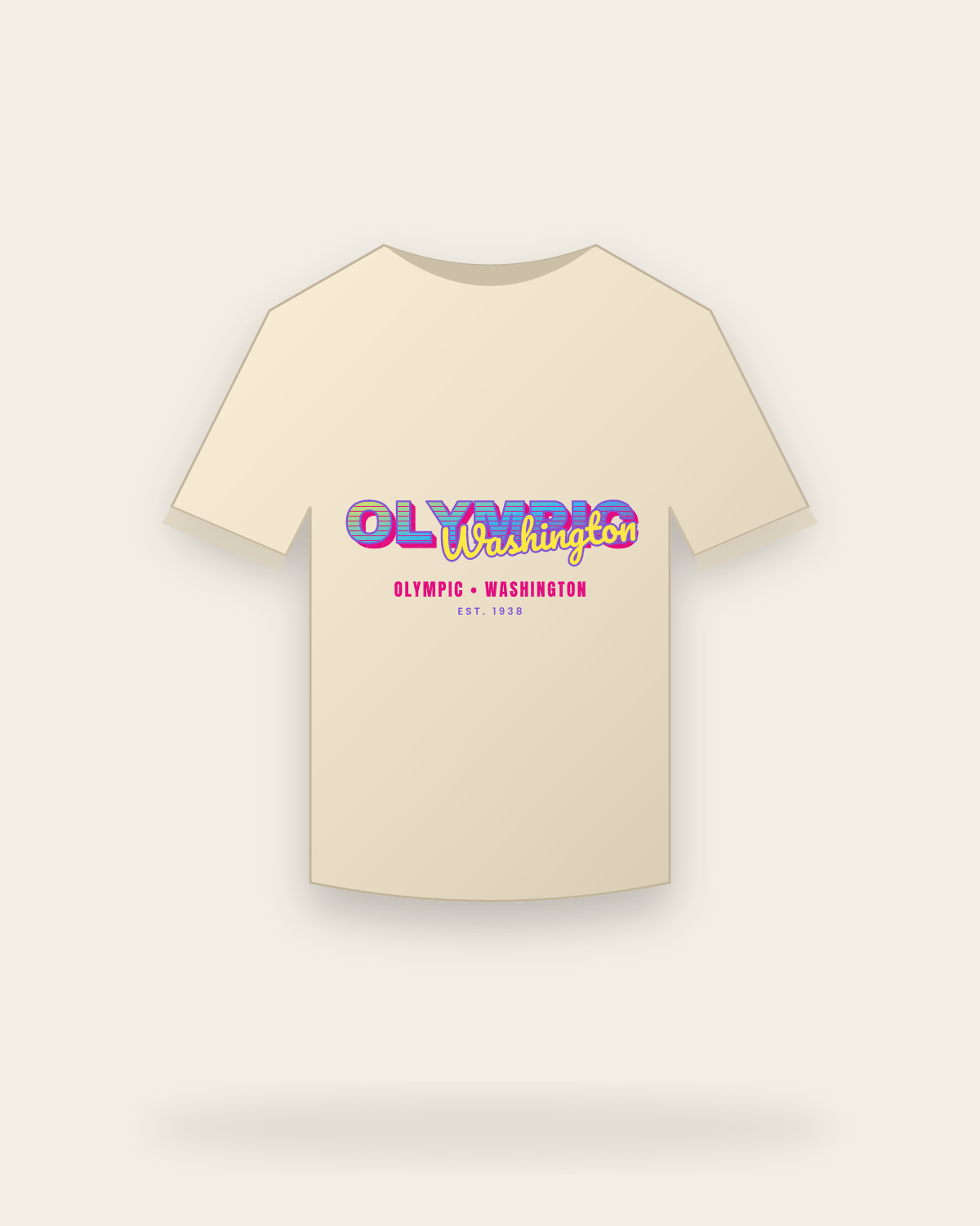 Olympic Music TV Organic Cotton Tee in Natural