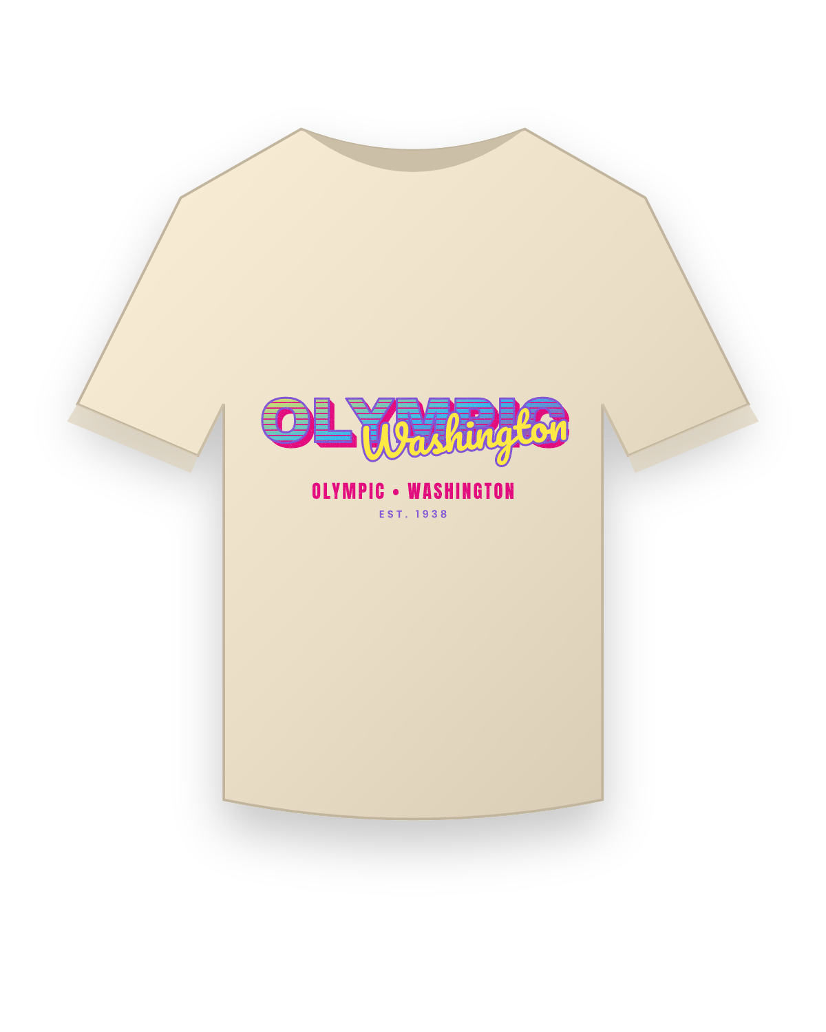 Olympic Music TV Classic Tee in Natural