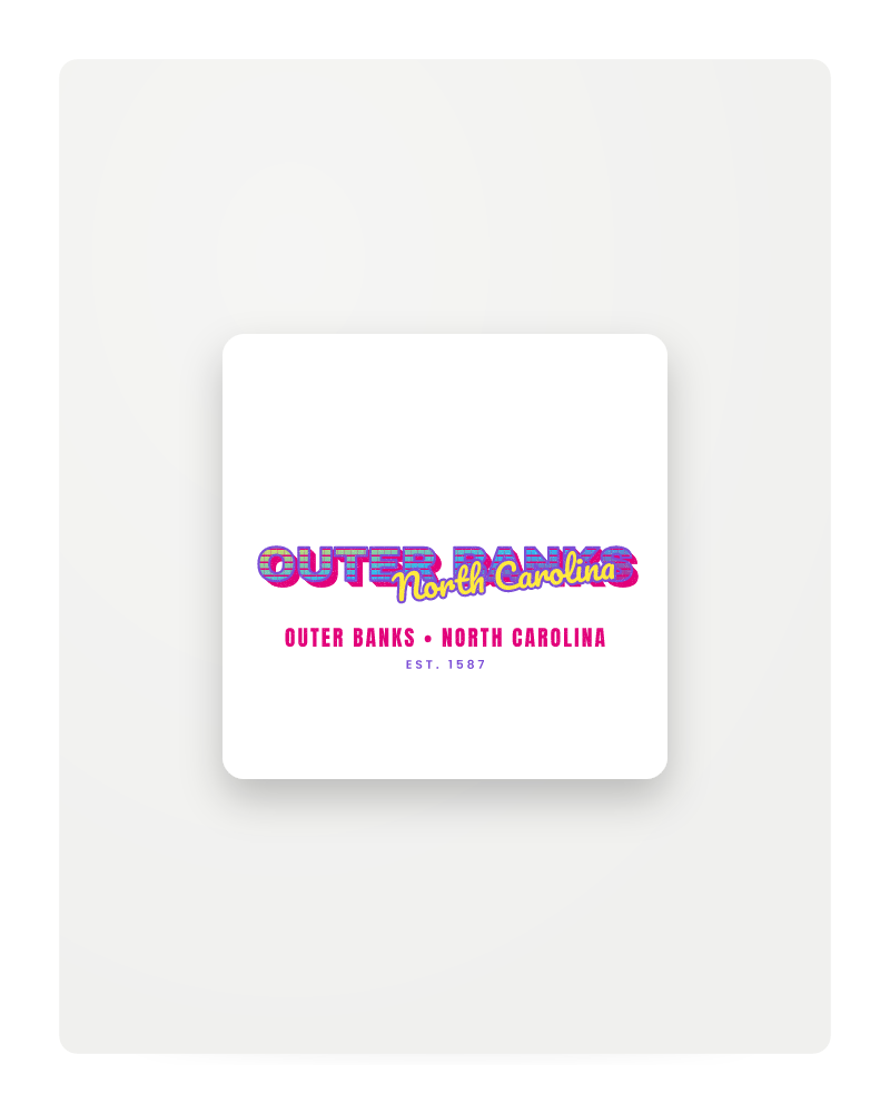 Outer Banks Music TV Fridge Magnet