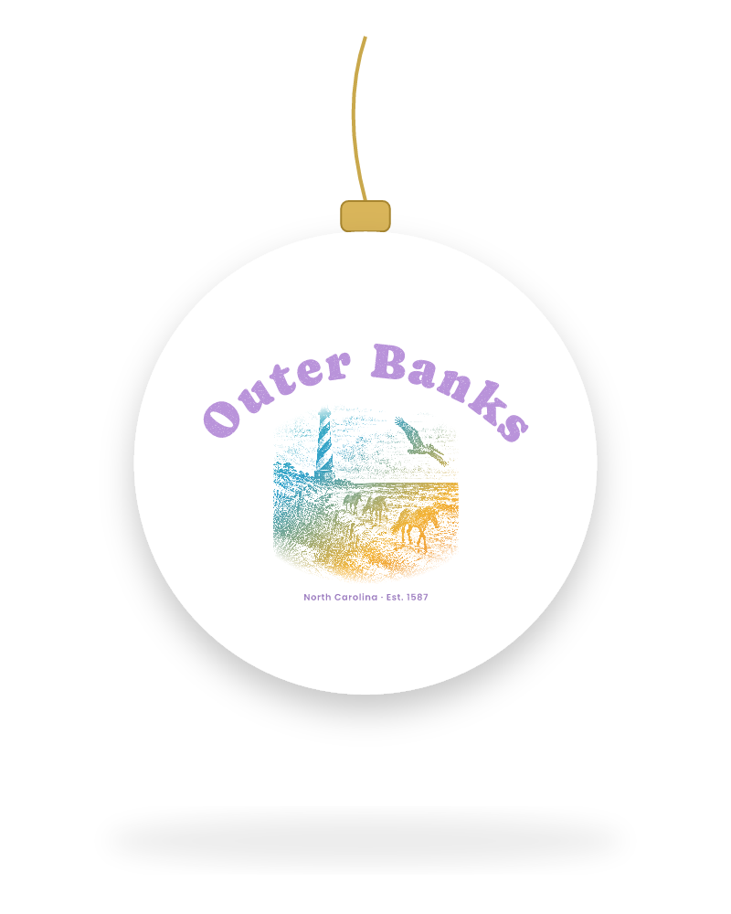 Outer Banks Hatteras Light Ceramic Ornament
