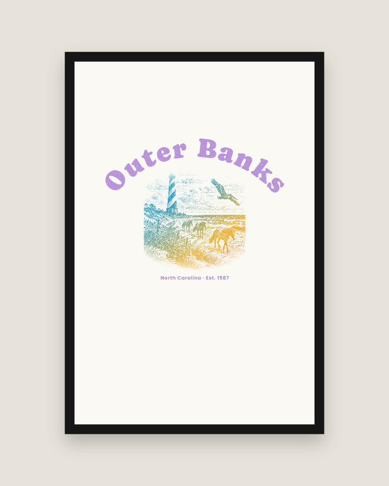 Outer Banks Hatteras Light Matte Poster